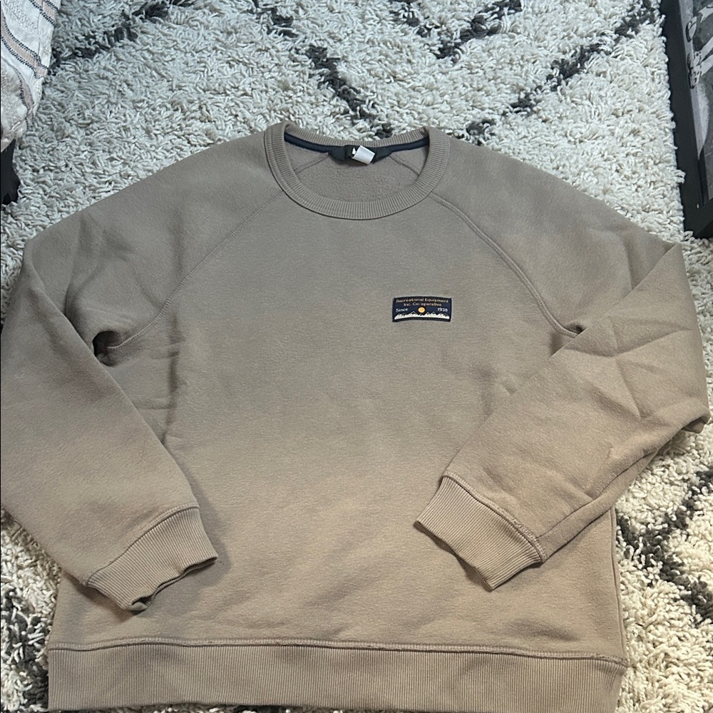 REI Men's Taupe Crewneck Sweater